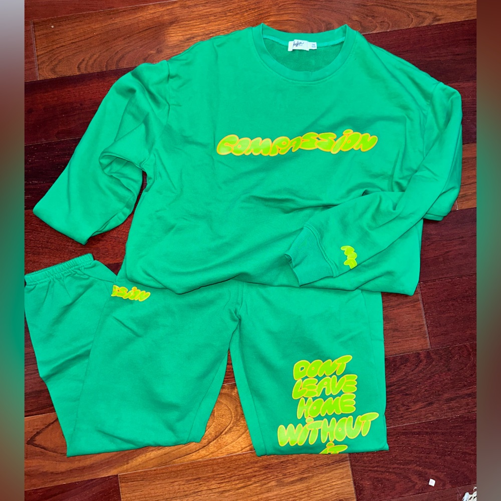WORN ONCE. The Mayfair Group Compassion sweatset.